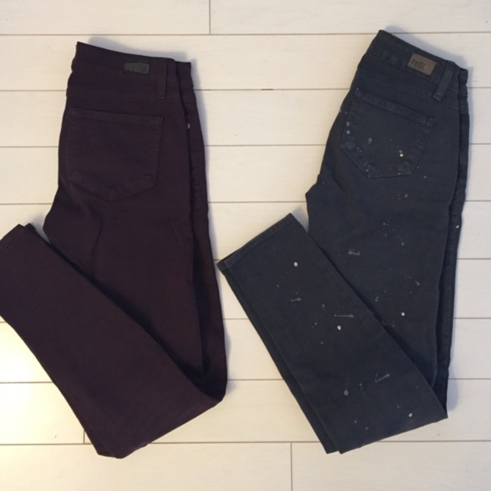 ASO Aria Montgomery black cherry Paige jeans